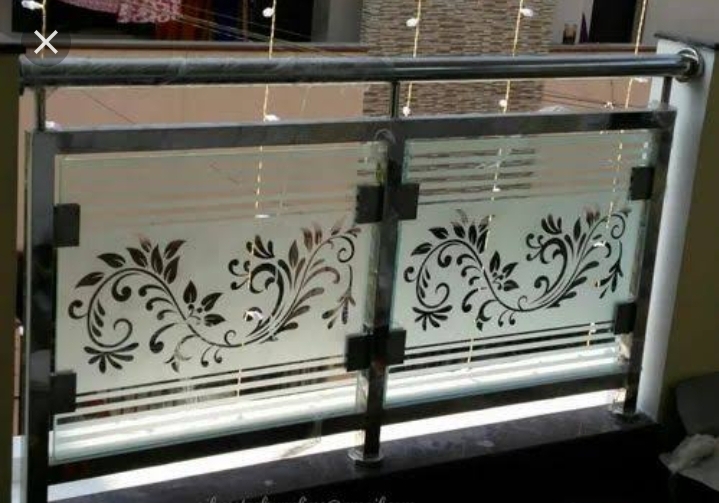Elegant staircase railing with a sleek finish